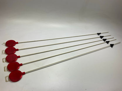 5 Pack - Nuvue 2661 46'' Red Driveway Markers Reflectors