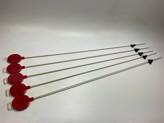 5 Pack - Nuvue 2661 46'' Red Driveway Markers Reflectors