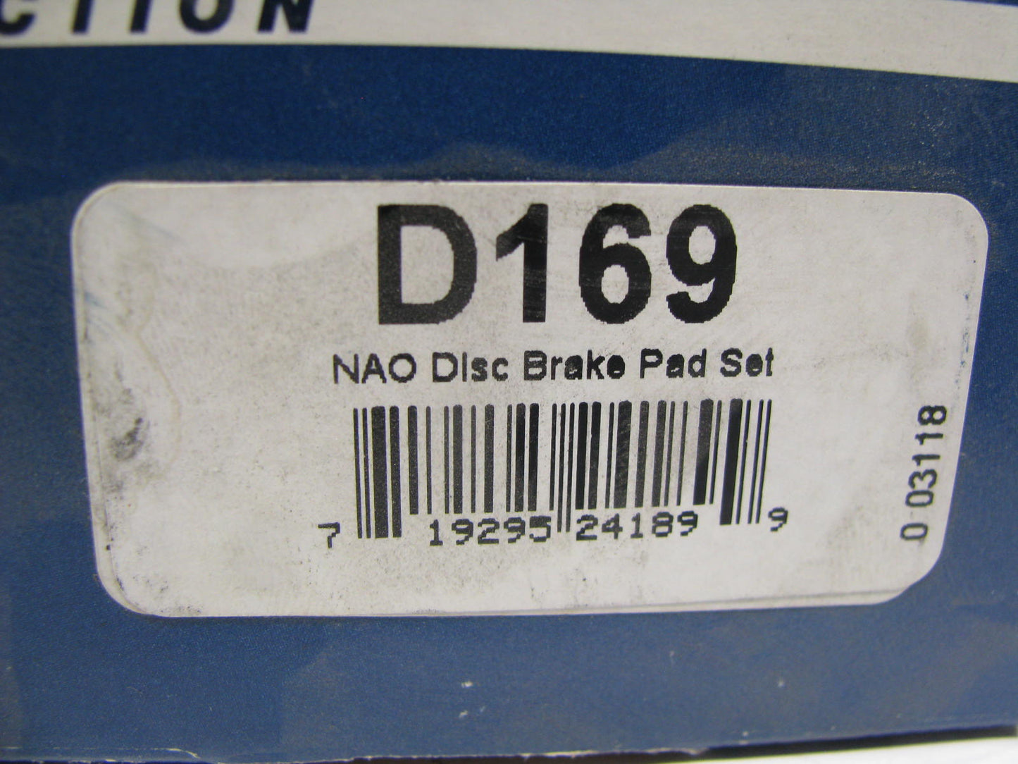 Oe Brand D169 Front Disc Brake Pad Set For 1970-1979 Toyota Corolla