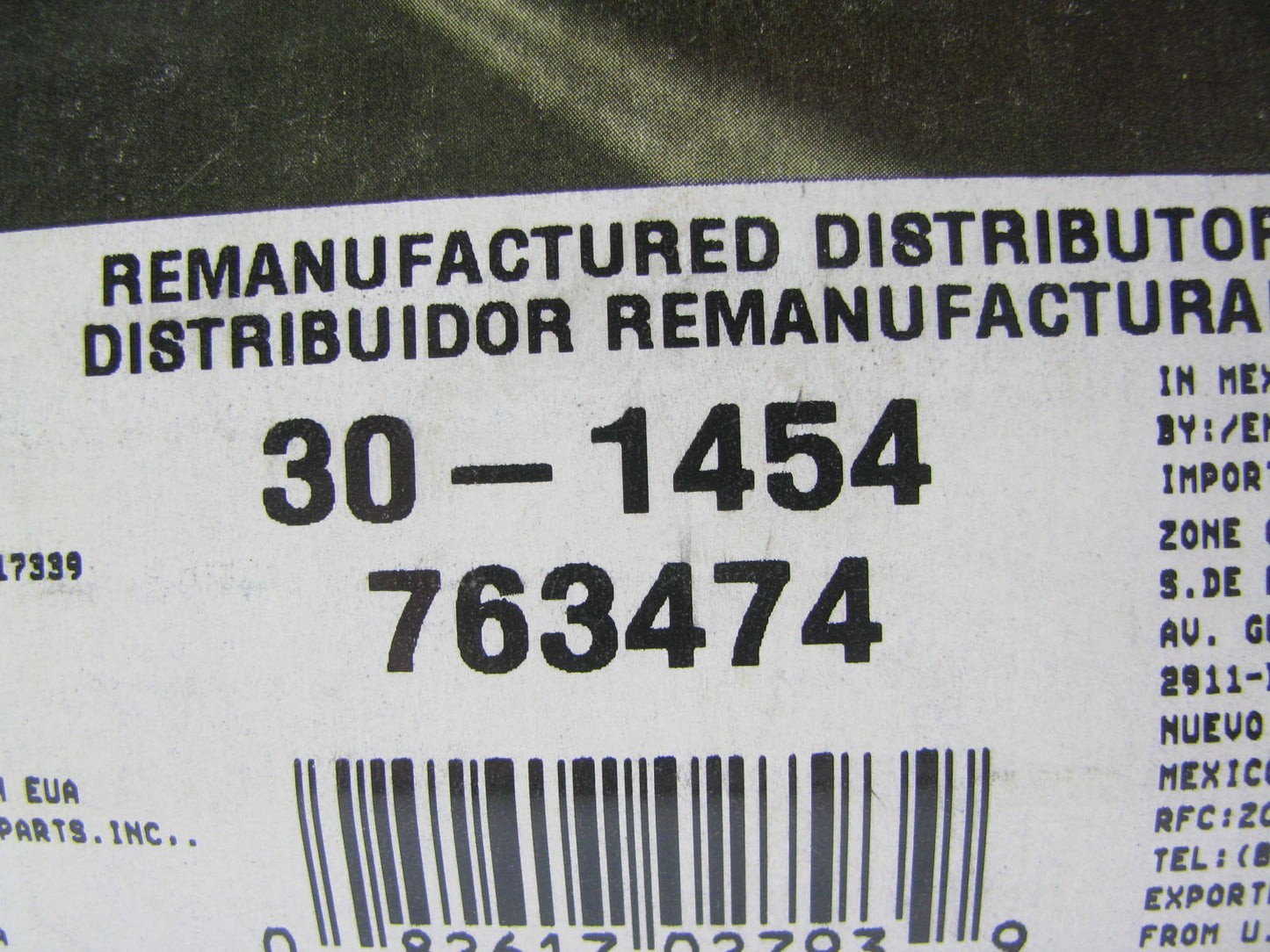 OEM Remanufacturing 30-1454 Reman Electronic Distributor - 1985-1993 GM 2.5L