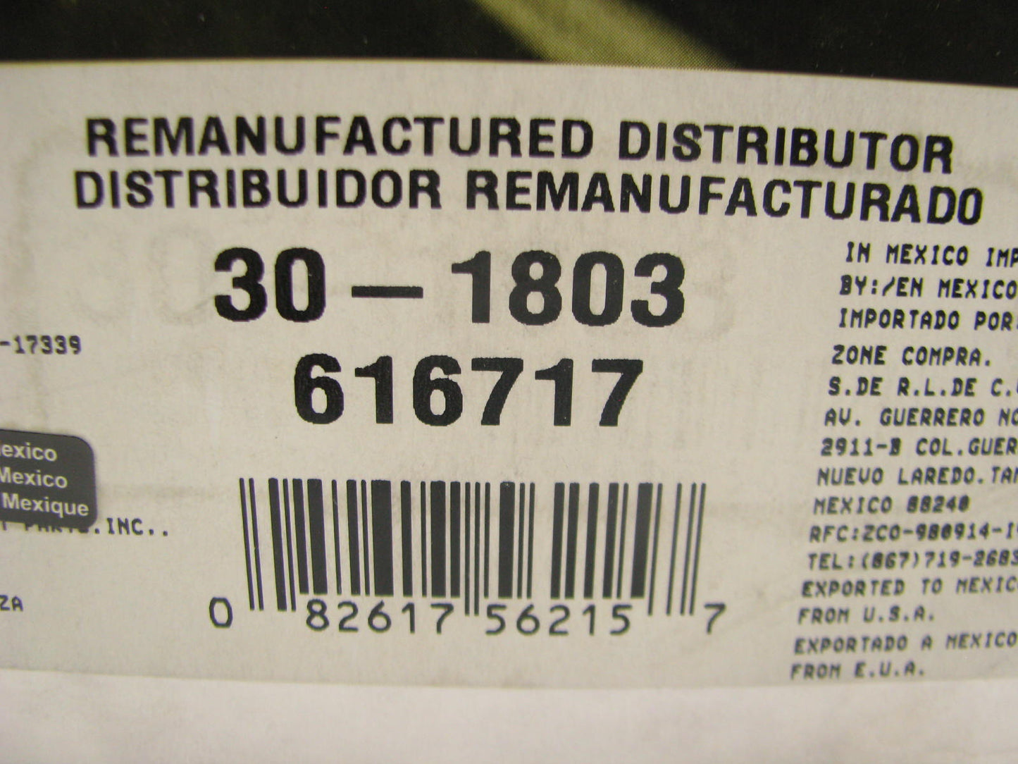 OEM REMAN 30-1803 Electronic Distributor For 1994-1995 Chevrolet 5.7L 350 V8 LT1