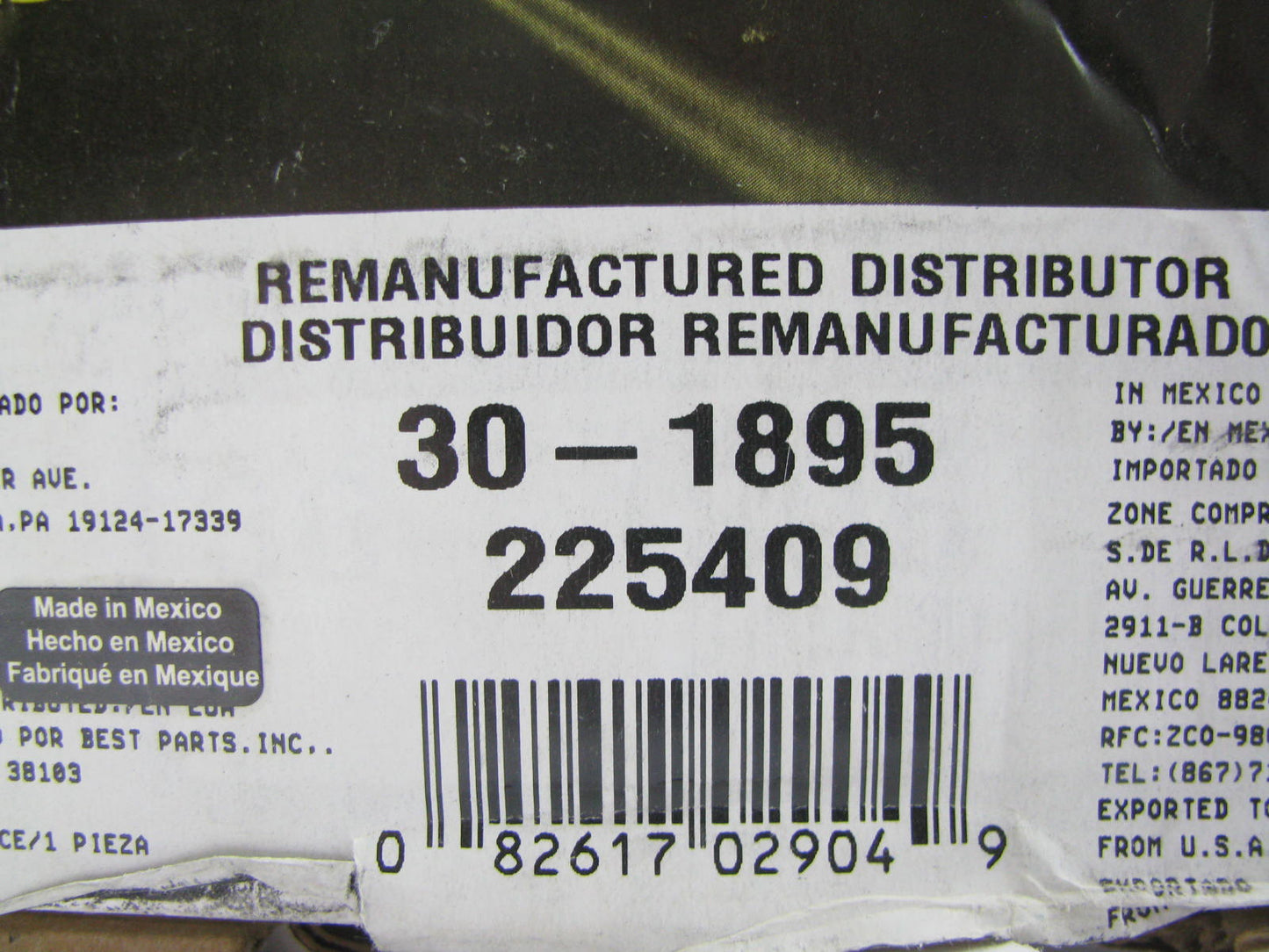 REMAN OEM Remanufacturing 30-1895 Distributor 74-87 GM Chevy 267 305 350 400 454