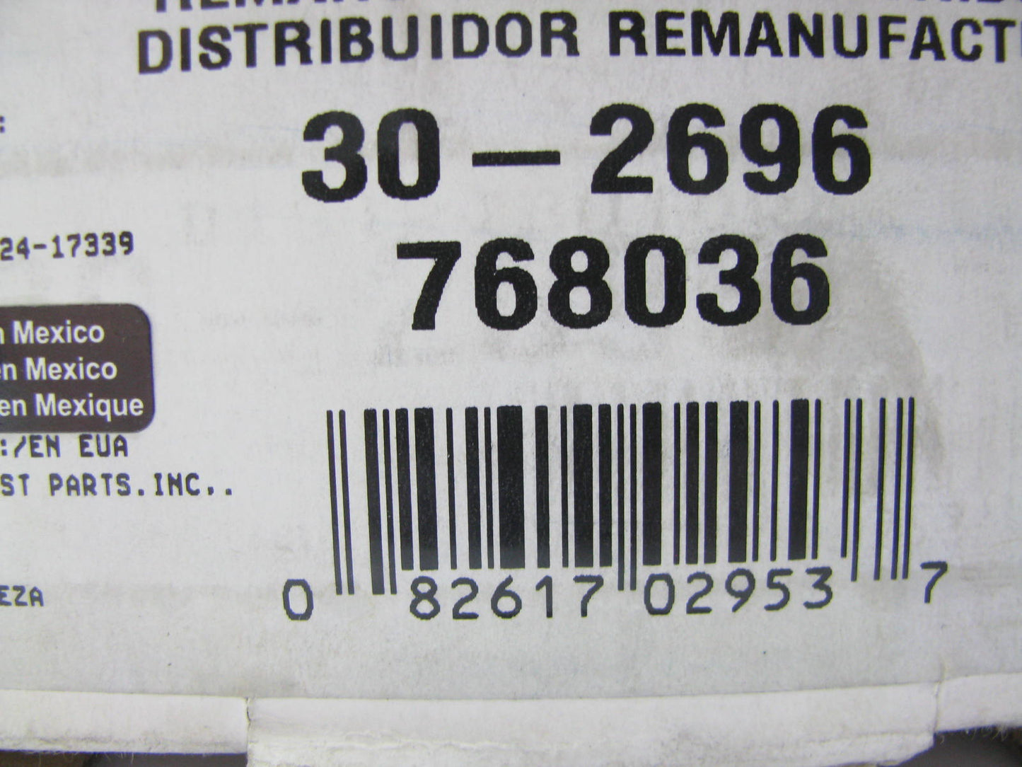 Oem Remanufacturing 30-2696 Reman Electronic Distributor 1986-1994 Ford 3.0L