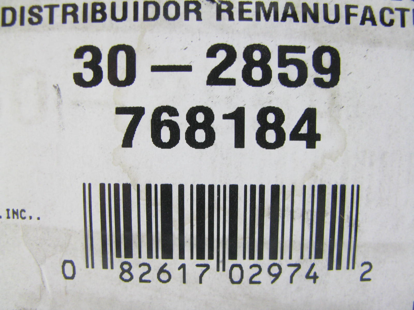 Oem Remanufacturing 30-2859 Reman Electronic Distributor 1979-84 Ford 4.2L 5.0L