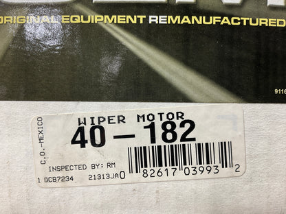 REMAN. OEM Remanufacturing 40-182 Windshield Wiper Motor