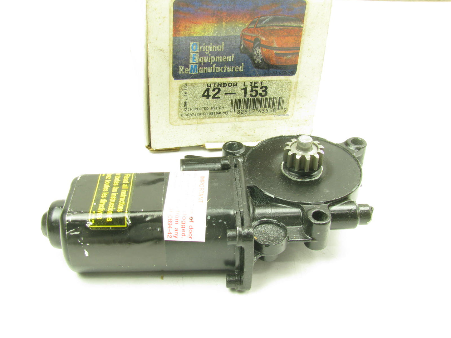 Oem Remanufacturing 42-153 RIGHT Passengers Side Power Window Motor