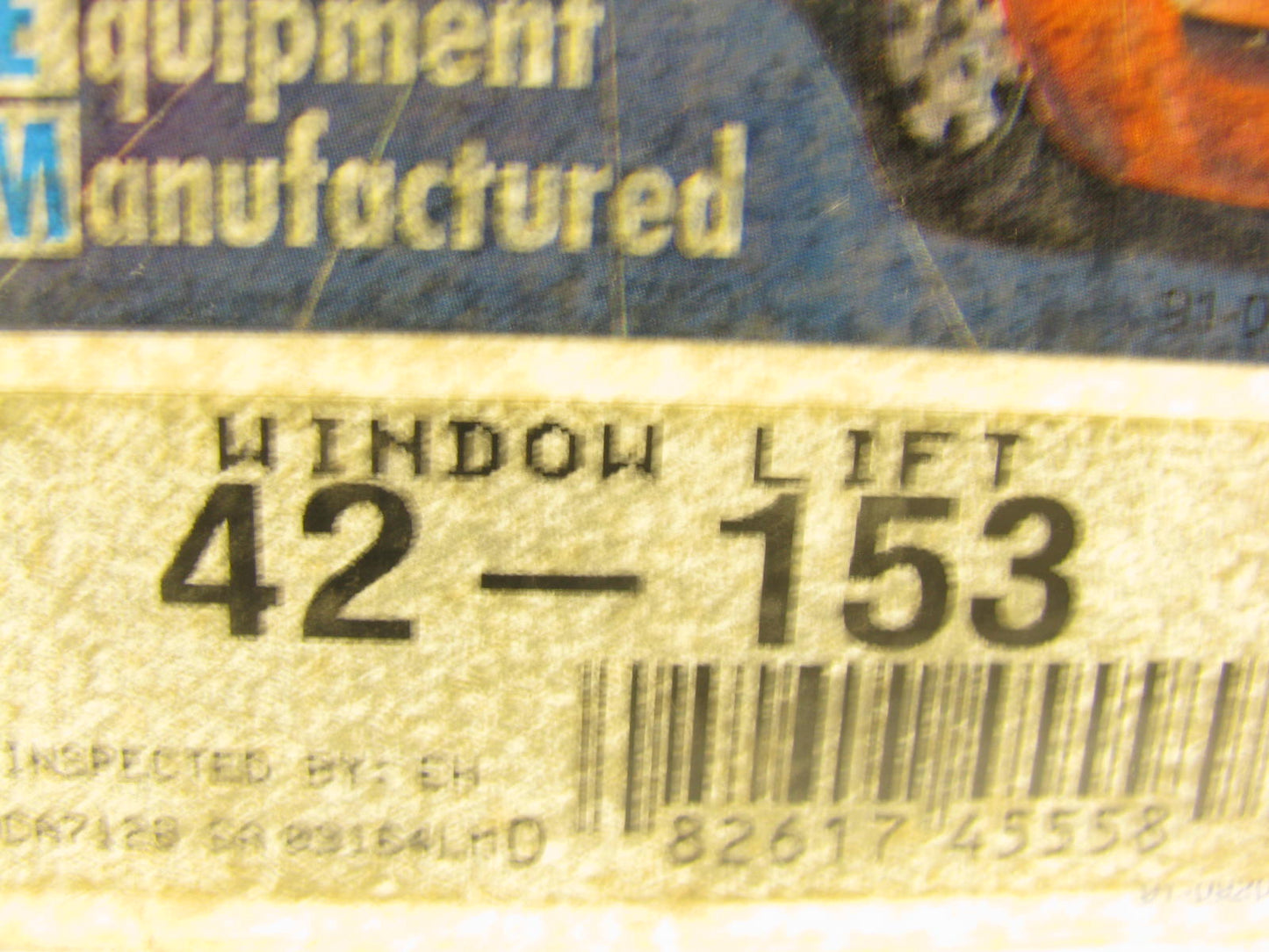 Oem Remanufacturing 42-153 RIGHT Passengers Side Power Window Motor