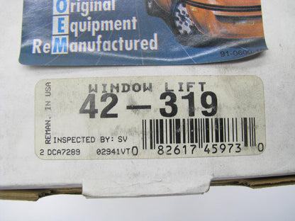 REMAN. Oem Remanufacturing 42-319 LEFT Drivers Side Door Power Window Motor