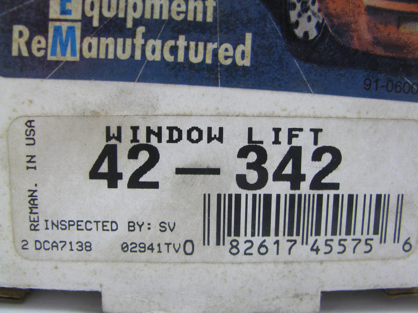 Oem Remanufacturing 42-342 Remanufactured Power Window Motor - Front / Rear