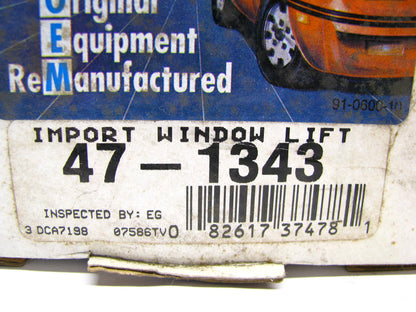 Oem 47-1343 Reman Front Left Power Window Motor for 1994-1997 Passport & Rodeo