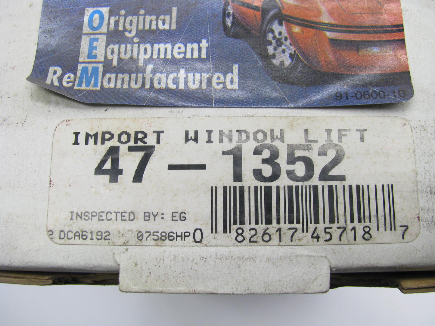 REMAN. OEM Remanufacturing 47-1352 Power Window Motor