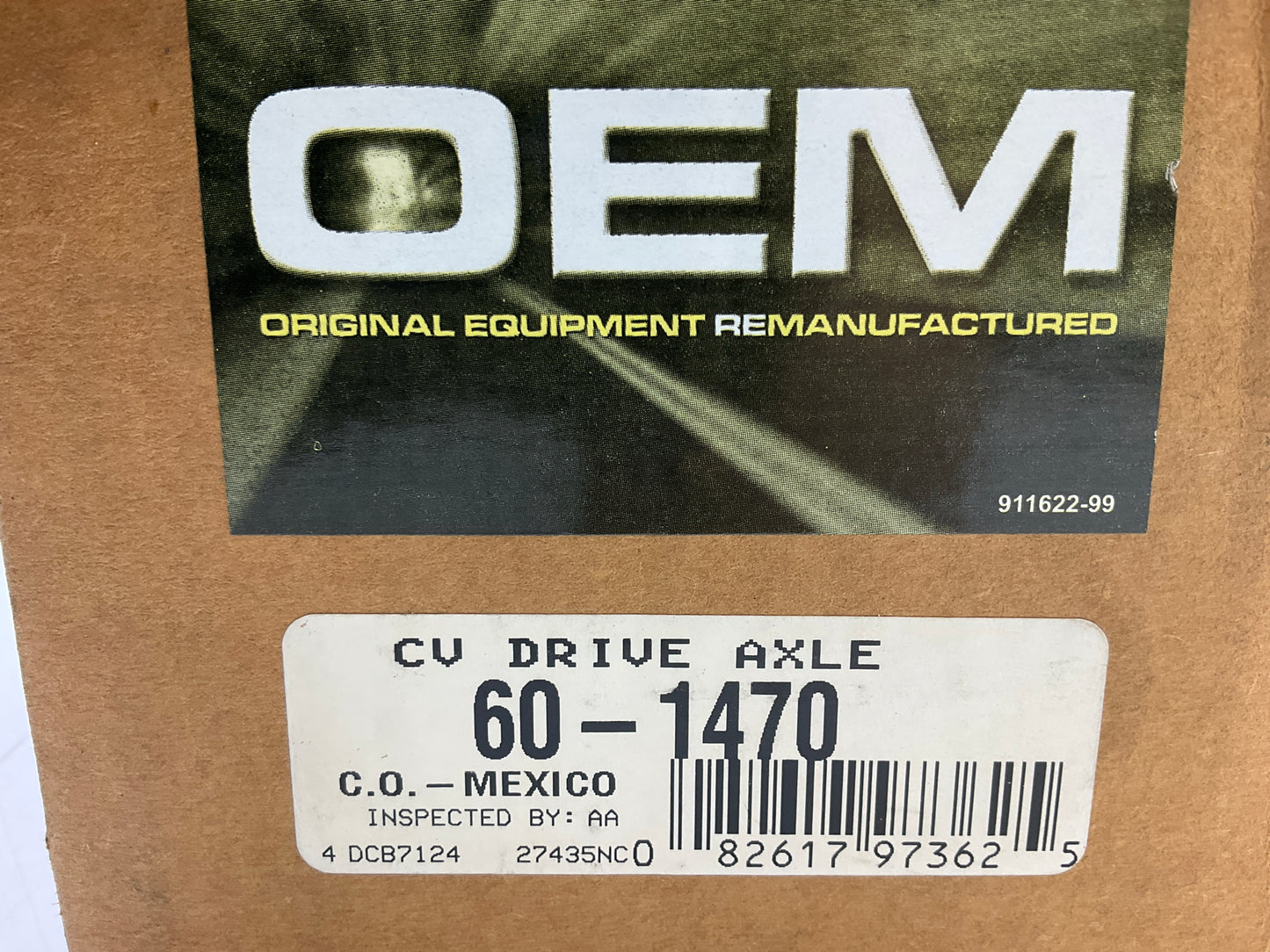 REMAN. Oem Remanufacturing 60-1470 Front Left CV Axle For 2007-2009 Suzuki XL-7