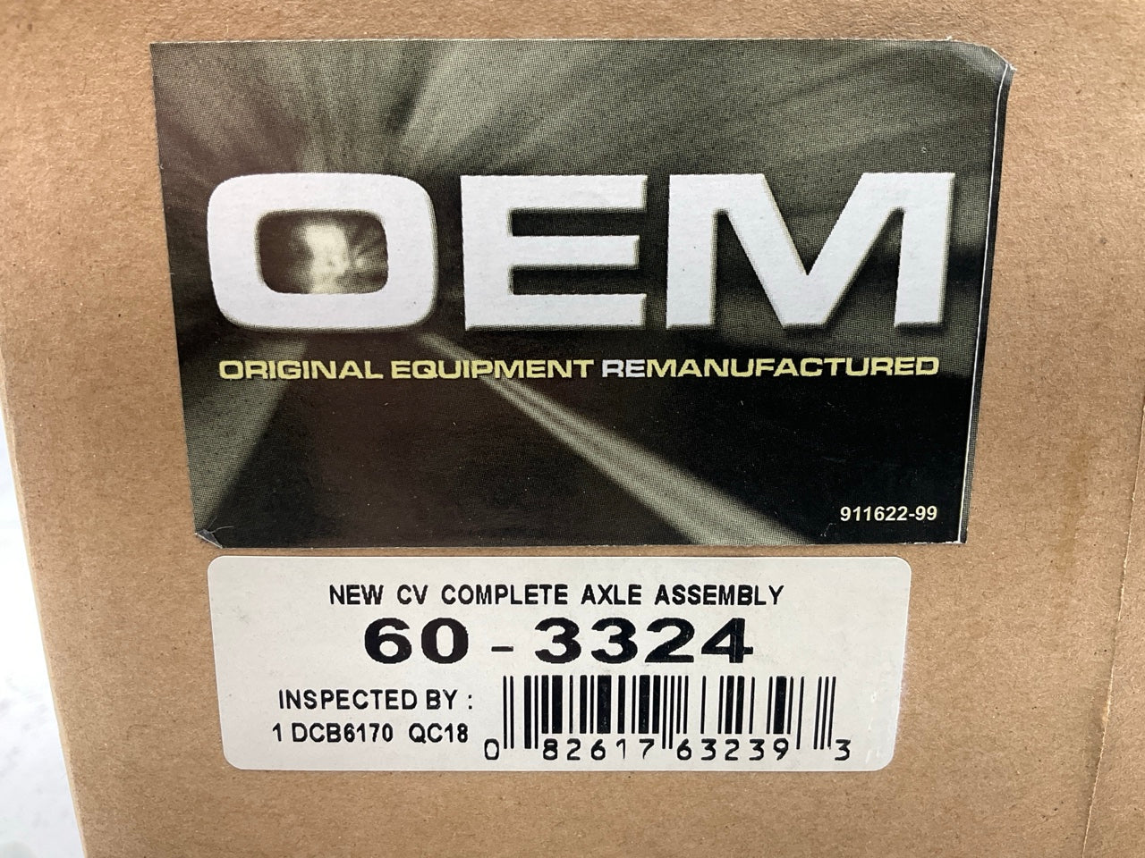 REMAN. OEM 60-3324 Front CV Axle For 2001-2004 Dodge Dakota, 01-03 Durango