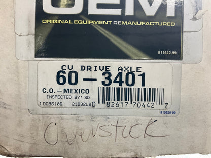 REMAN. OEM 60-3401 Front Right CV Axle For 2004-2006 Chrysler Pacifica AWD ONLY