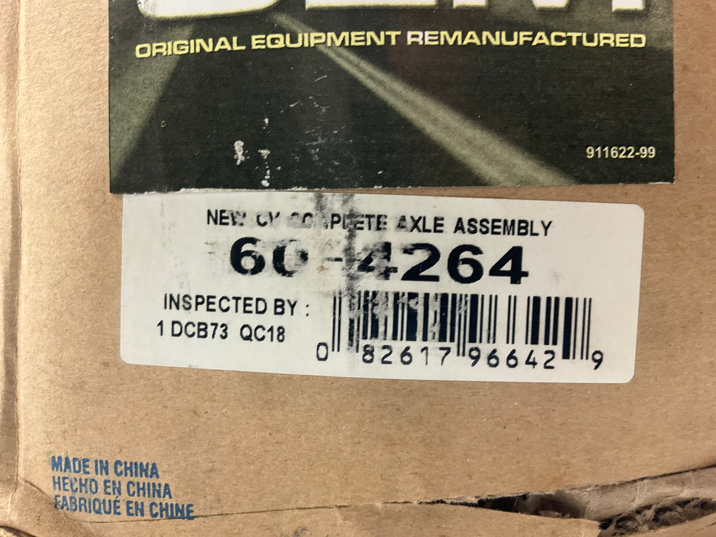REMAN. Oem Reman 60-4264 Front Left CV Axle For 2009-12 Acura TL AUTO TRANS
