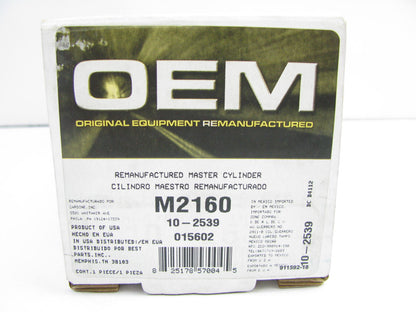 Oem Remanufacturing M2160 Reman Brake Master Cylinder W/O Reservoir
