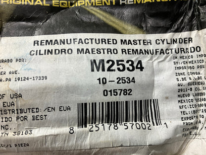 Oem M2534 Reman Brake Master Cylinder 1990-95 Chevy Astro & Safari W/O Reservoir