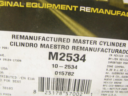 Oem M2534 Reman Brake Master Cylinder 1990-1995 Chevrolet Astro & GMC Safari