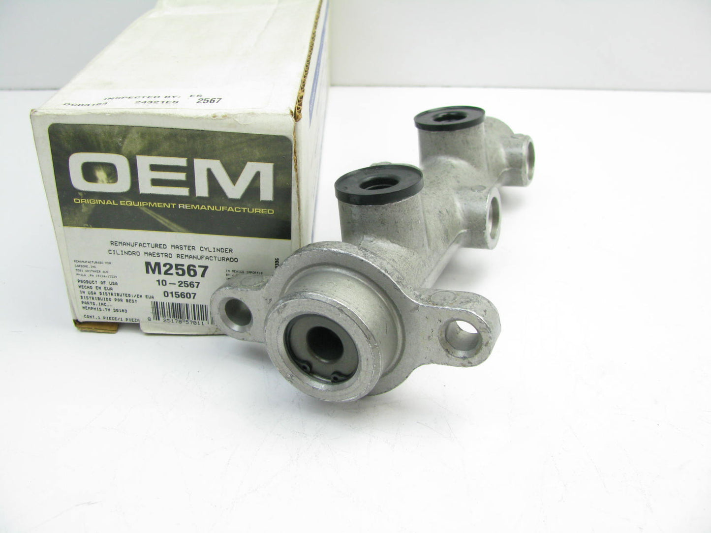 Oem Remanufacturing M2567 Reman Brake Master Cylinder W/O Reservoir