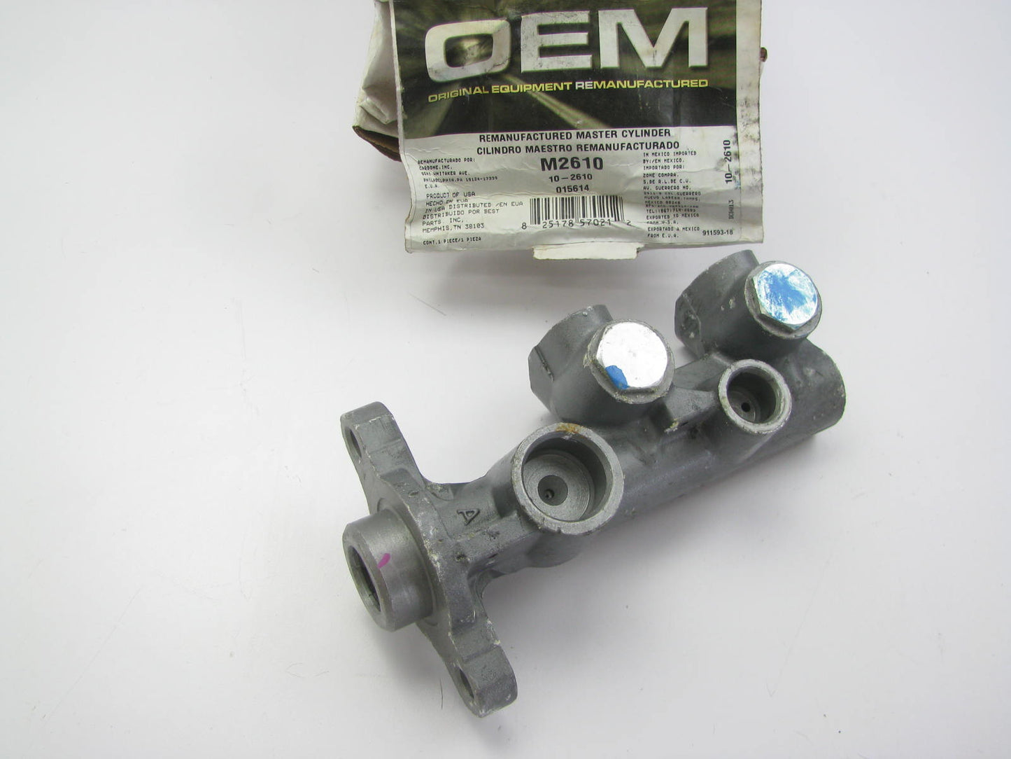 Oem Remanufacturing M2610 Brake Master Cylinder W/O Reservoir W/O ABS