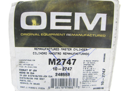 Oem Remanufacturing M2747 Reman Brake Master Cylinder W/O Reservoir