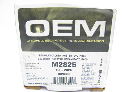 Oem Remanufacturing M2825 Reman Brake Master Cylinder W/O Reservoir