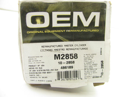 Oem Remanufacturing M2858 Reman Brake Master Cylinder W/O Reservoir