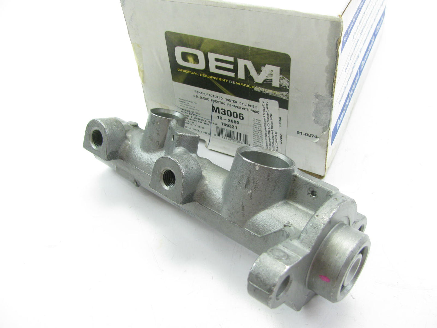 Oem Remanufacturing M3006 Reman Brake Master Cylinder W/O Reservoir