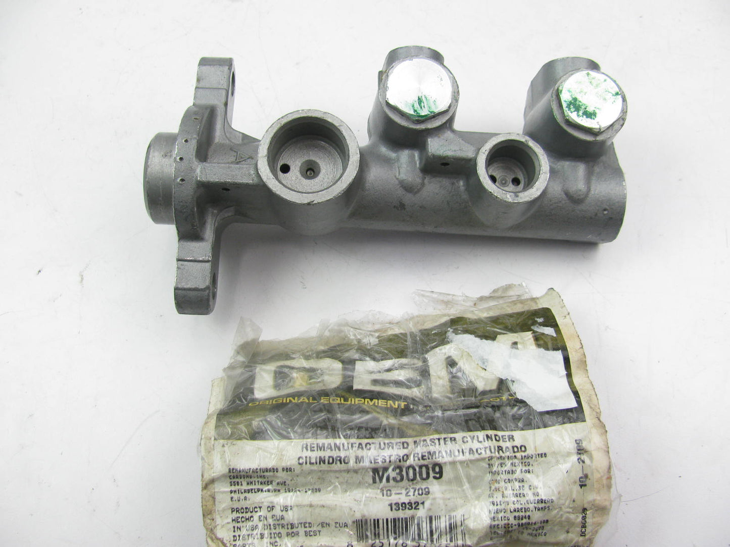 Oem Remanufacturing M3009 Remanufactured Brake Master Cylinder W/O Reservoir
