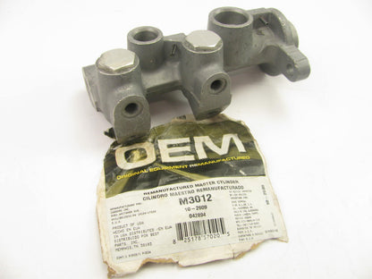 Oem Remanufacturing M3012 Reman Brake Master Cylinder W/O Reservoir