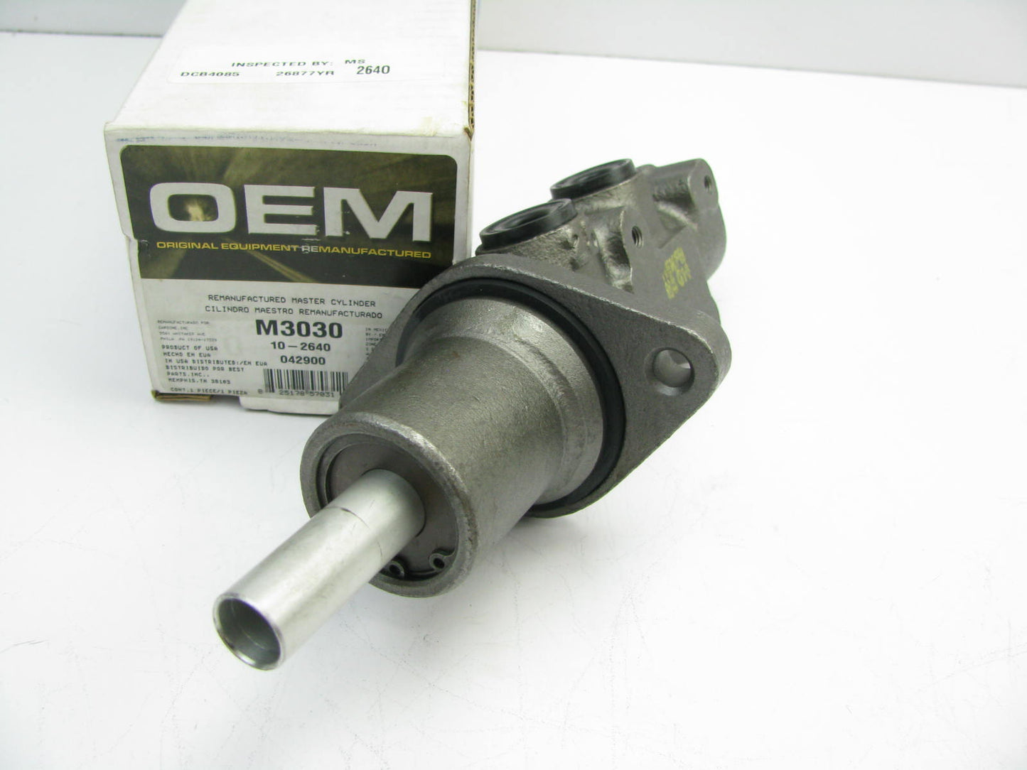 Oem Remanufacturing M3030 Reman Brake Master Cylinder W/O Reservoir