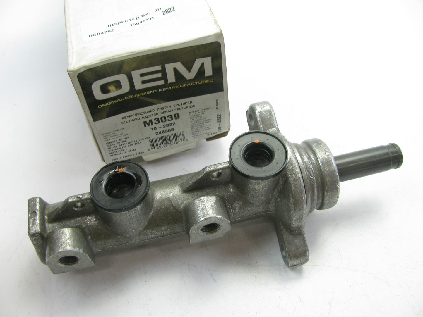 Oem Remanufacturing M3039 Reman Brake Master Cylinder W/O Reservoir