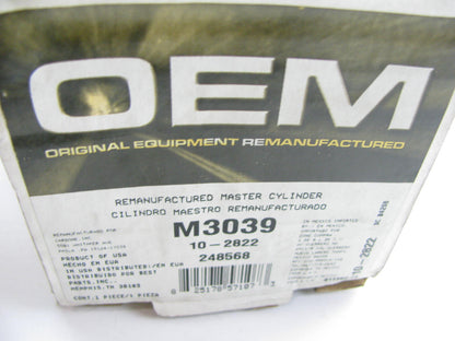 Oem Remanufacturing M3039 Reman Brake Master Cylinder W/O Reservoir