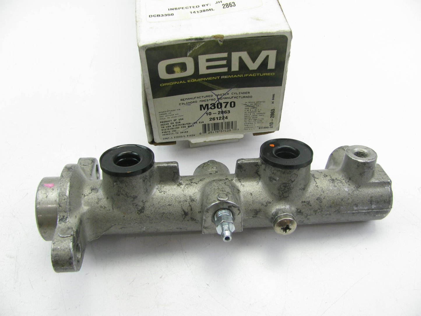 Oem Remanufacturing M3070 Reman Brake Master Cylinder W/O Reservoir