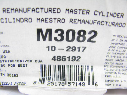 Oem Remanufacturing M3082 Brake Master Cylinder 99-04 Grand Cherokee