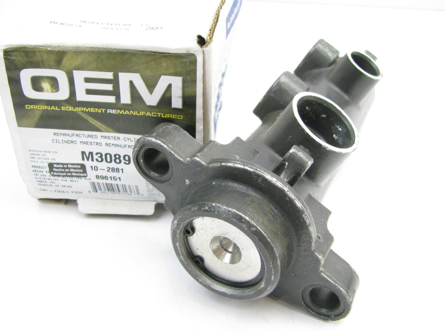 Oem Remanufacturing M3089 Reman Brake Master Cylinder W/O Reservoir