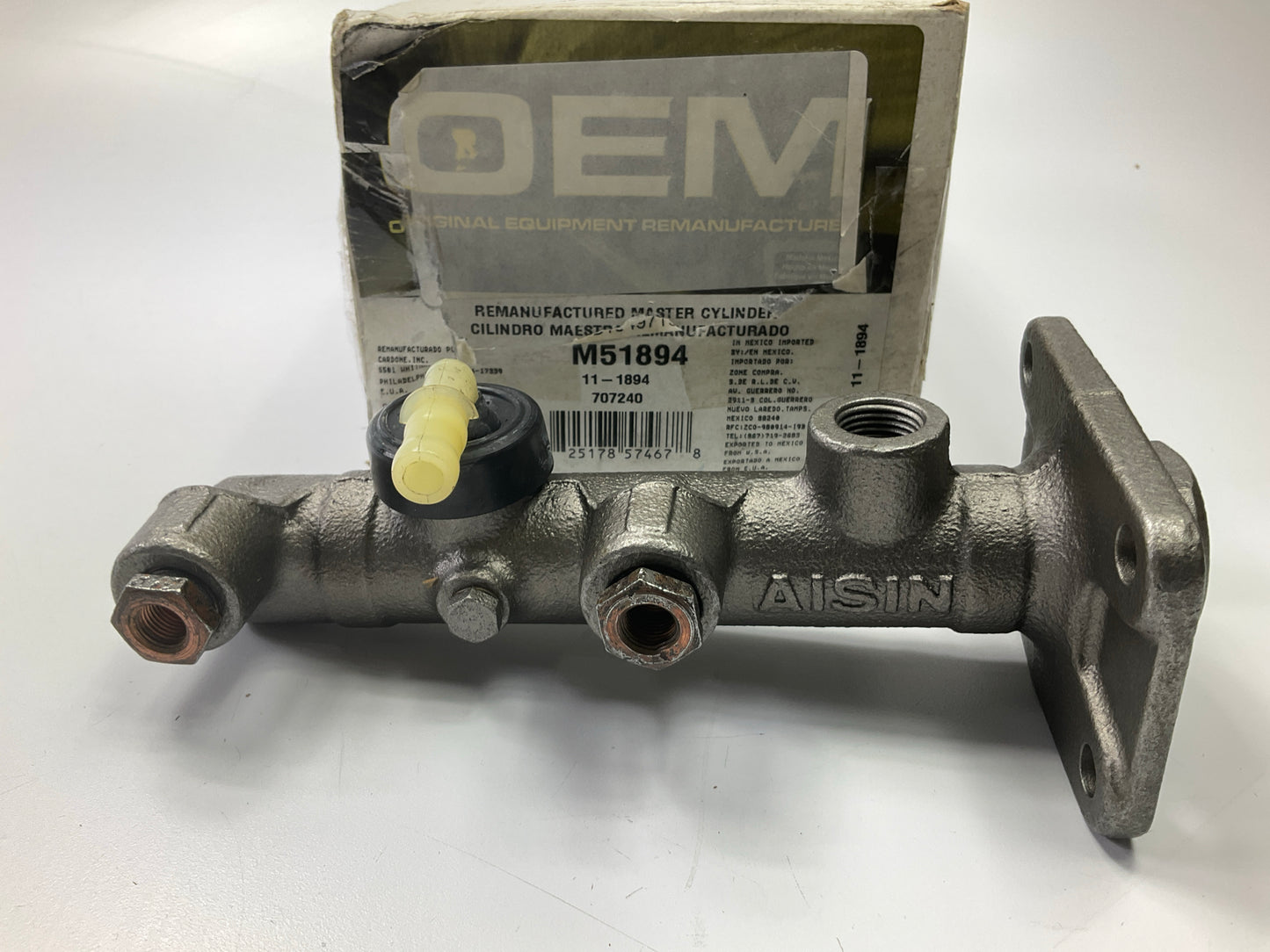 REMAN. Oem Remanufacturing M51894 Brake Master Cylinder, W/O RESERVOIR