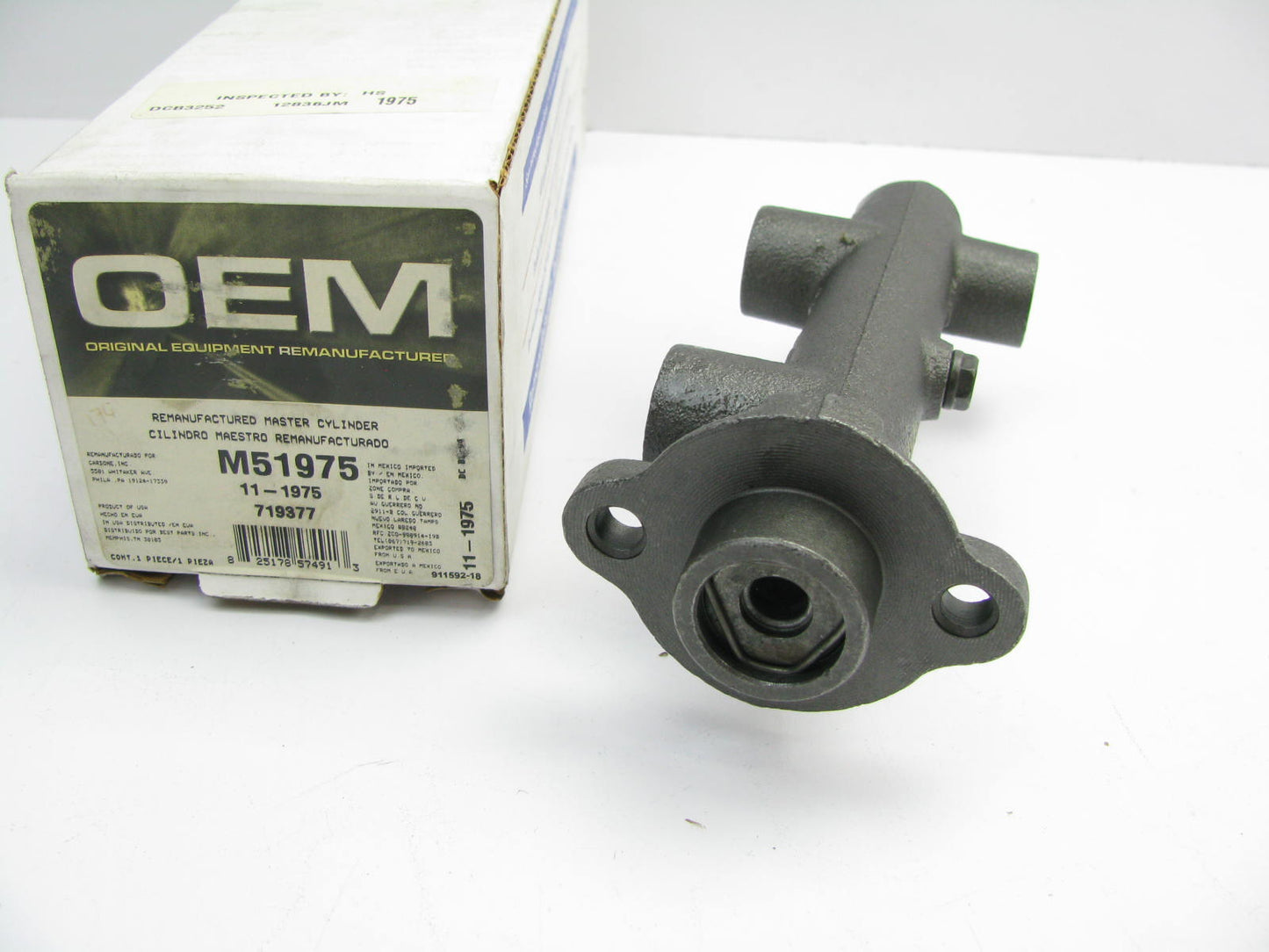 Oem Remanufacturing M51975 Reman Brake Master Cylinder For 1983-1984 Mazda B2000