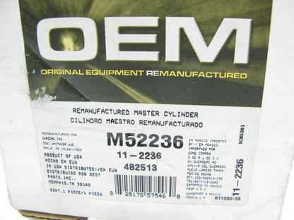 OEM Remanufacturing M52236 Reman Brake Master Cylinder Without Reservoir