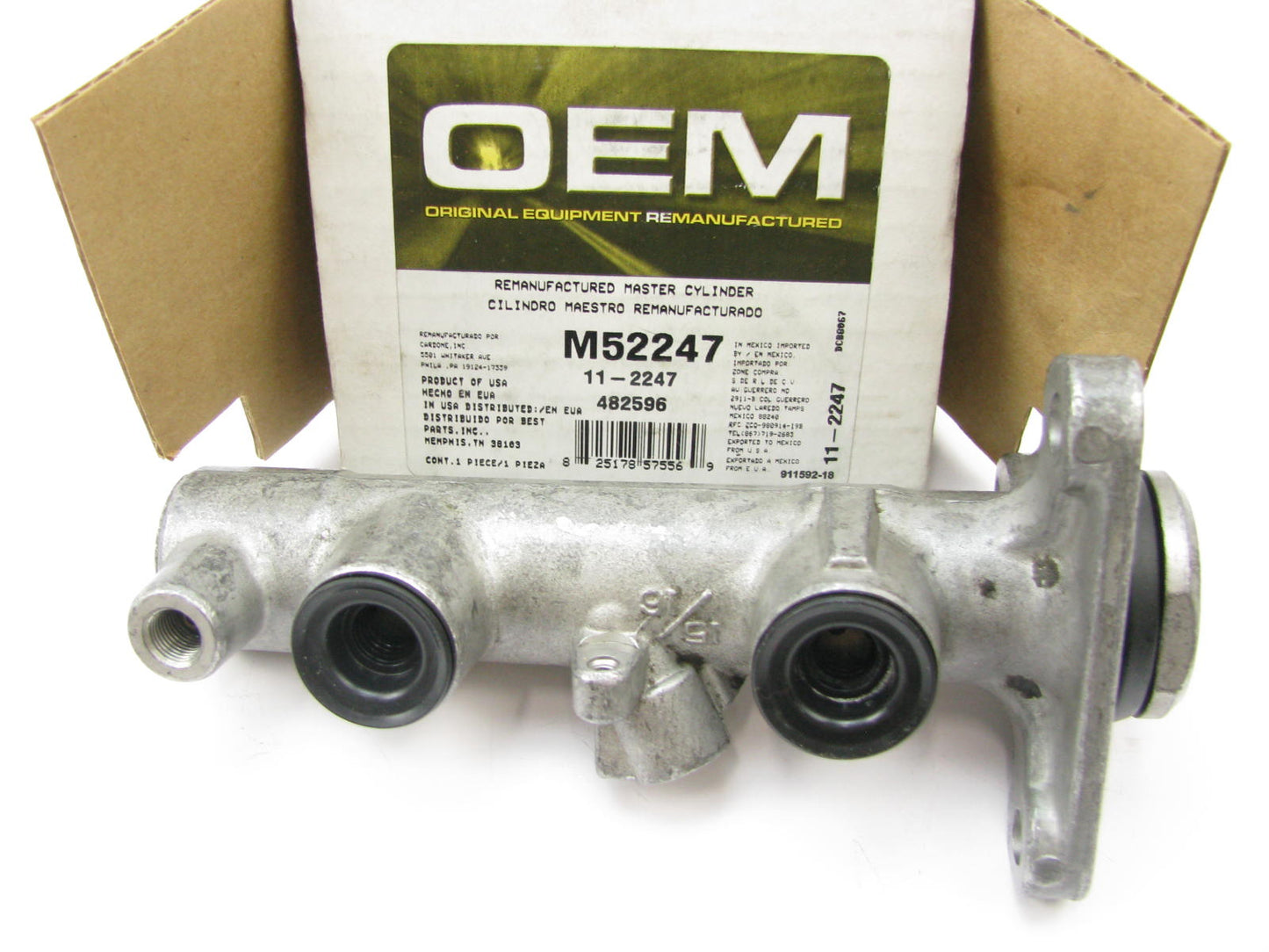 Oem Remanufacturing M52247 Reman Brake Master Cylinder For 1987-91 Toyota Camry