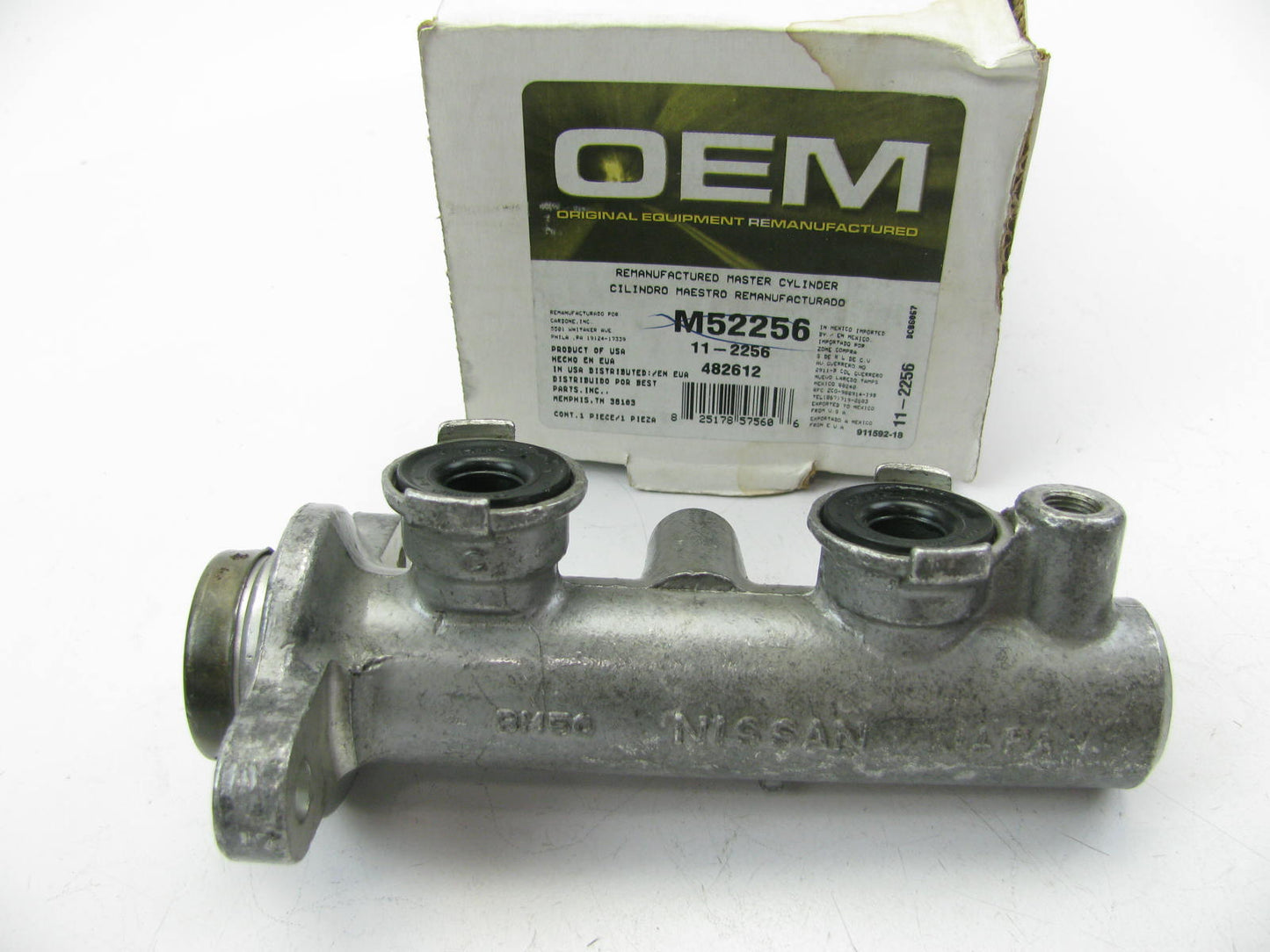 Oem Remanufacturing M52256 Brake Master Cylinder W/ O Reservoir REMAN