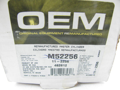 Oem Remanufacturing M52256 Brake Master Cylinder W/ O Reservoir REMAN