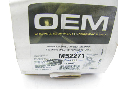 Oem Remanufacturing M52271 Reman Brake Master Cylinder W/O Reservoir