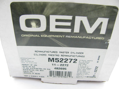Oem Remanufacturing M52272 Reman Brake Master Cylinder For 1986-88 Nissan Sentra