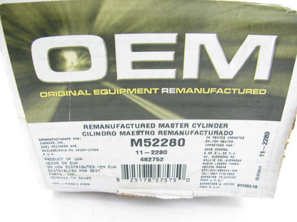 Oem Remanufacturing M52280 Reman Brake Master Cylinder W/O Reservoir