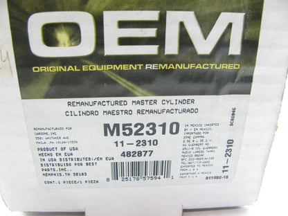 Oem M52310 Reman Brake Master Cylinder For 1988-1995 Isuzu Pickup 1989-93 Amigo