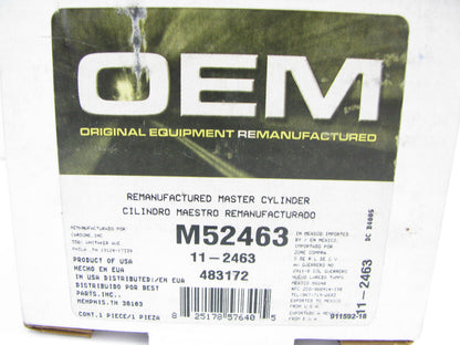 Oem M52463 Reman Brake Master Cylinder For 1989-1992 Summit 1989-2002 Mirage