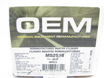 Oem Remanufacturing M52518 Brake Master Cylinder W/ O Reservoir 15/16'' Bore