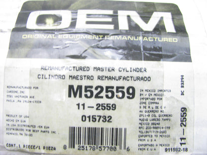 Oem M52559 Remanufactured Brake Master Cylinder W/O Reservoir