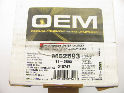 OEM Reman. M52593 Brake Master Cylinder W/O Reservoir 1991-1996 Previa W/O ABS